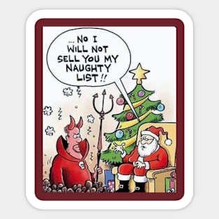 Sell you my naughty list Sticker